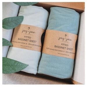 NIB Joey + Joan - Snoo Bassinet Fitted Sheets Sage